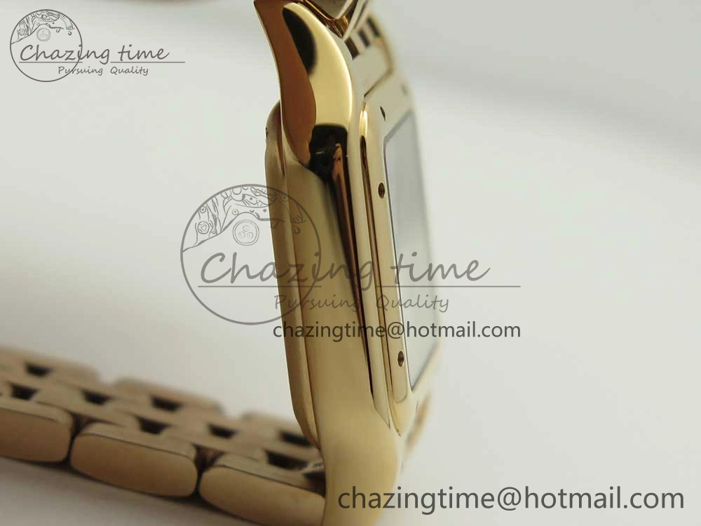 Stylish Panthère Secrete Ladies 22mm RG 8848F 1:1 Best Edition White Dial on RG Bracelet Ronda Quartz 10610