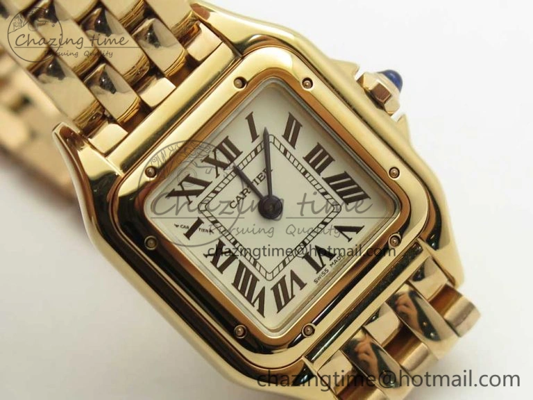 Stylish Panthère Secrete Ladies 22mm RG 8848F 1:1 Best Edition White Dial on RG Bracelet Ronda Quartz 10610