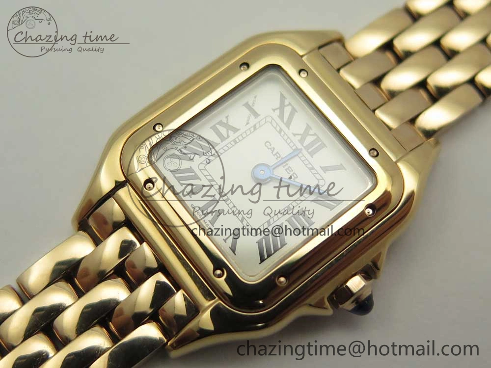 Stylish Panthère Secrete Ladies 22mm RG 8848F 1:1 Best Edition White Dial on RG Bracelet Ronda Quartz 10610