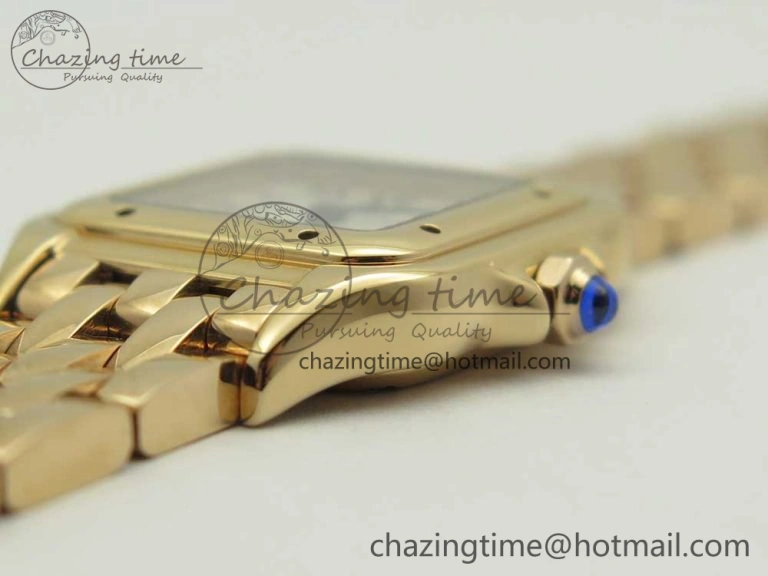 Stylish Panthère Secrete Ladies 22mm RG 8848F 1:1 Best Edition White Dial on RG Bracelet Ronda Quartz 10610