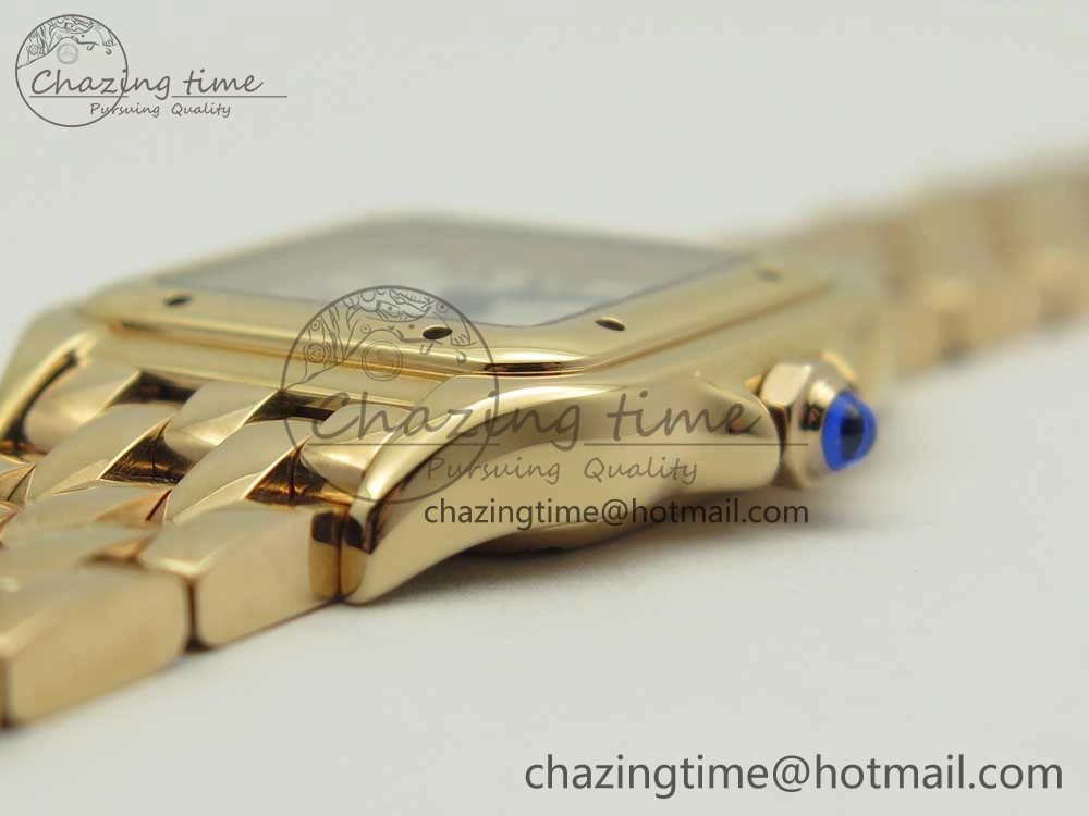Stylish Panthère Secrete Ladies 22mm RG 8848F 1:1 Best Edition White Dial on RG Bracelet Ronda Quartz 10610