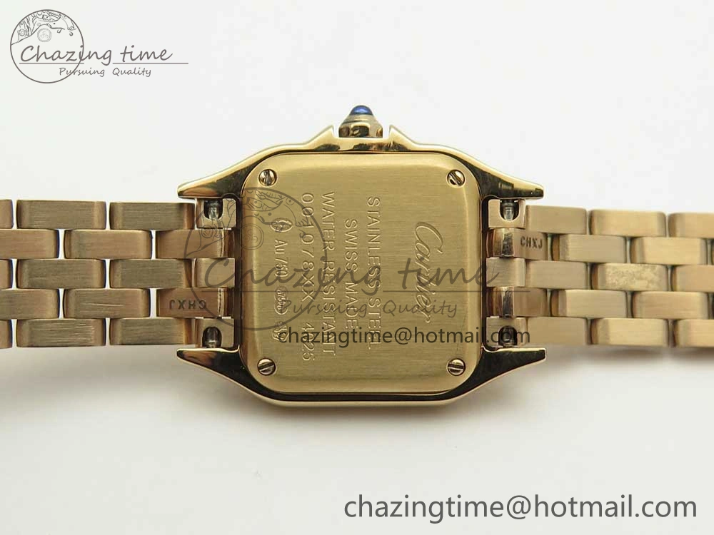 Stylish Panthère Secrete Ladies 22mm RG 8848F 1:1 Best Edition White Dial on RG Bracelet Ronda Quartz 10610