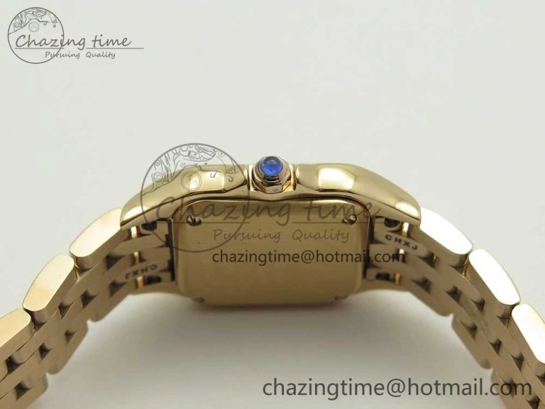 Stylish Panthère Secrete Ladies 22mm RG 8848F 1:1 Best Edition White Dial on RG Bracelet Ronda Quartz 10610