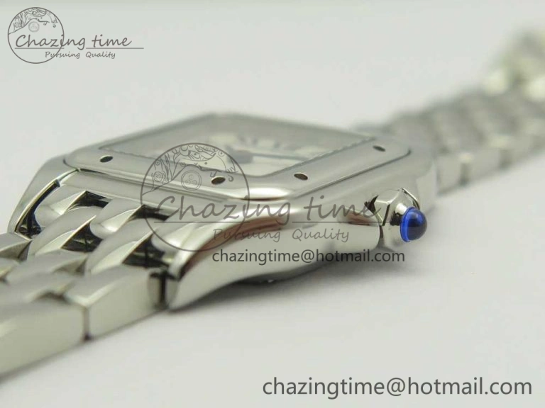 Panthère Secrete Ladies 22mm SS 8848F 1:1 Best Edition White Dial on SS Bracelet Ronda Quartz HighPerformance 10660