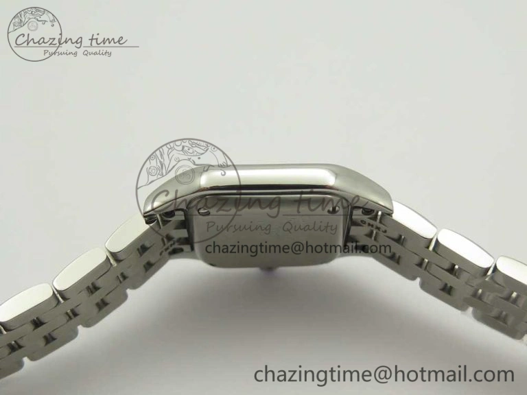 Panthère Secrete Ladies 22mm SS 8848F 1:1 Best Edition White Dial on SS Bracelet Ronda Quartz HighPerformance 10660