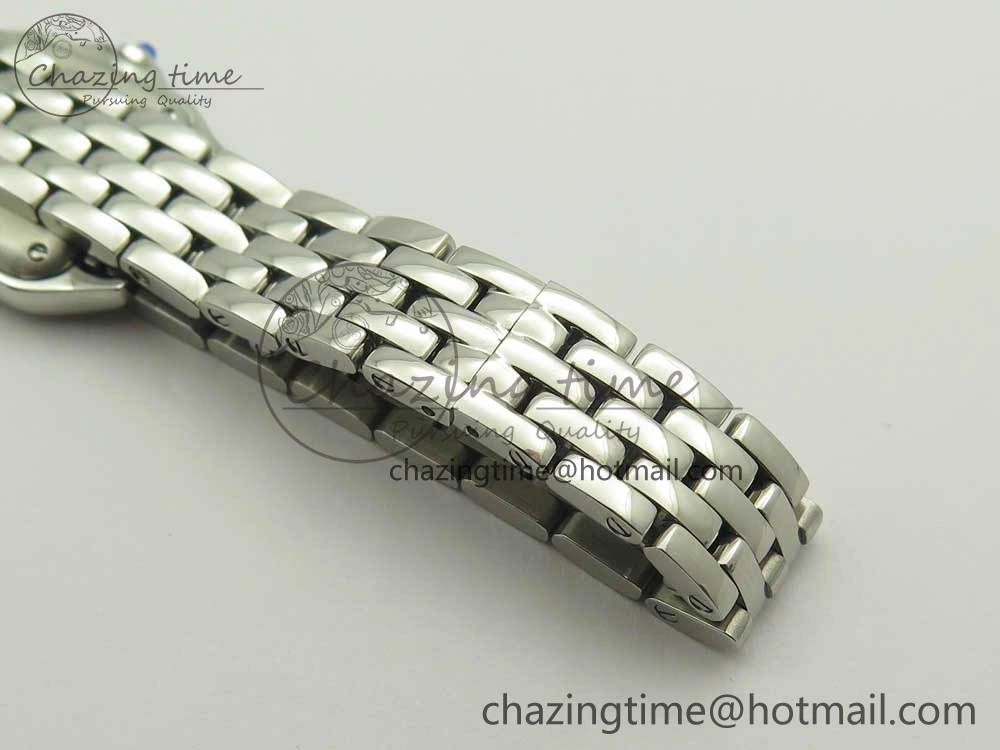 Panthère Secrete Ladies 22mm SS 8848F 1:1 Best Edition White Dial on SS Bracelet Ronda Quartz HighPerformance 10660