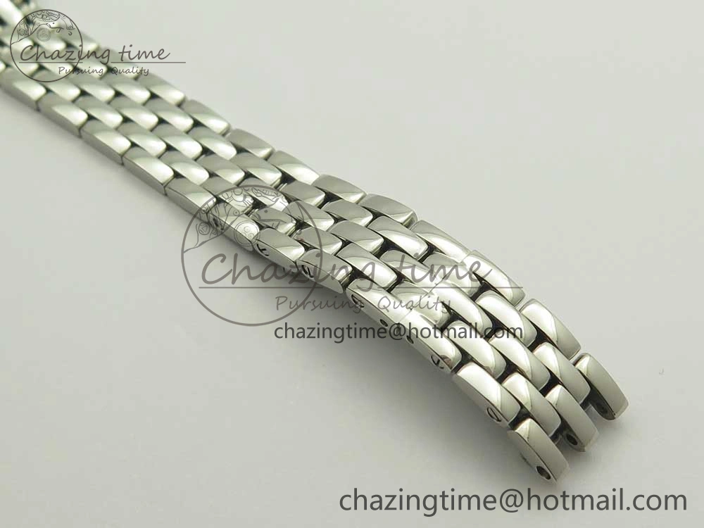 Snug Panthère Secrete Ladies 22mm SS Diamonds Bezel 8848F 1:1 Best Edition White Dial on SS Bracelet Ronda Quartz 6178