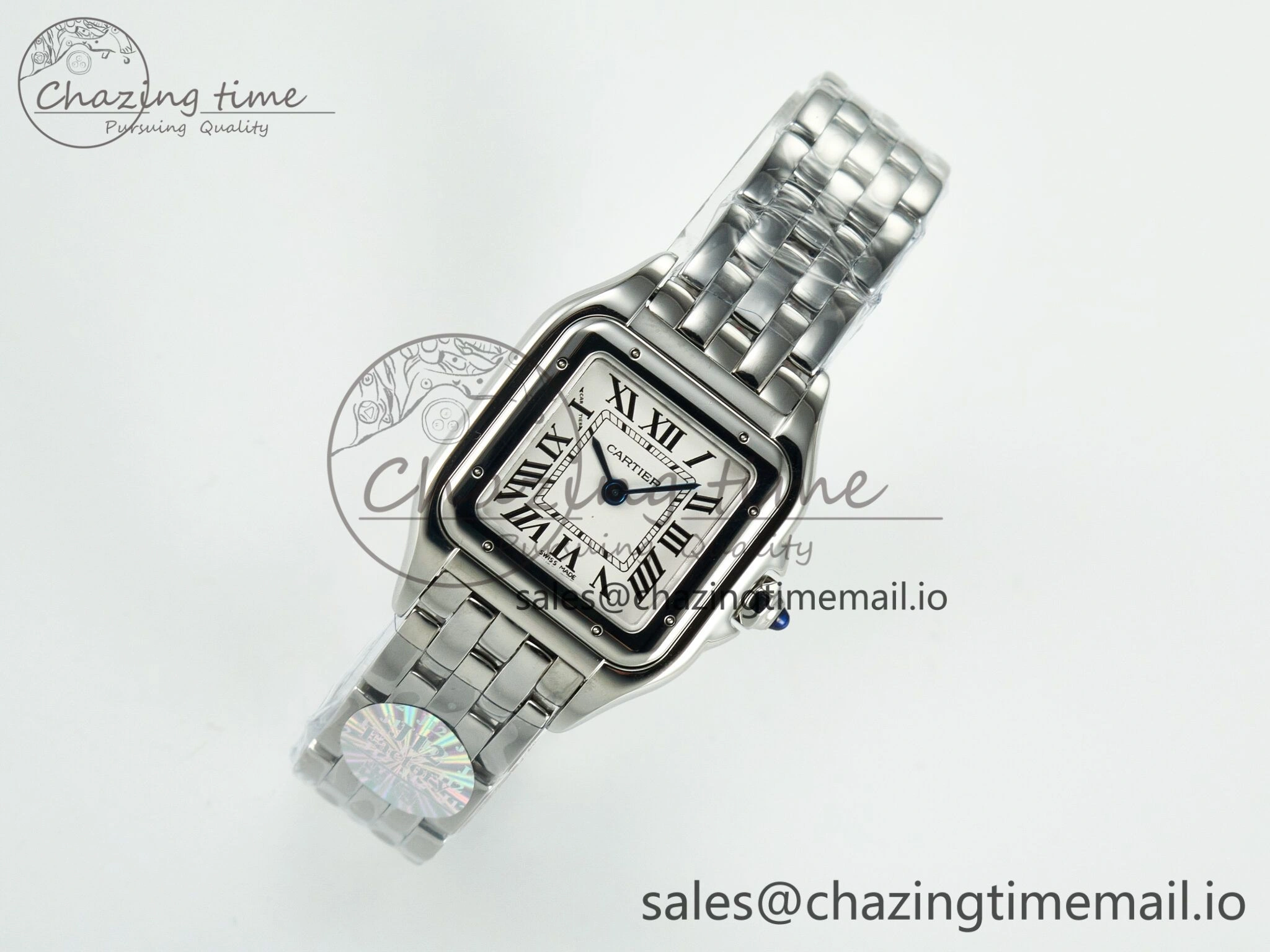 Sporty Panthère Secrete Ladies 22mm SS J12F 1:1 Best Edition White Dial on SS Bracelet Ronda Quartz 5850