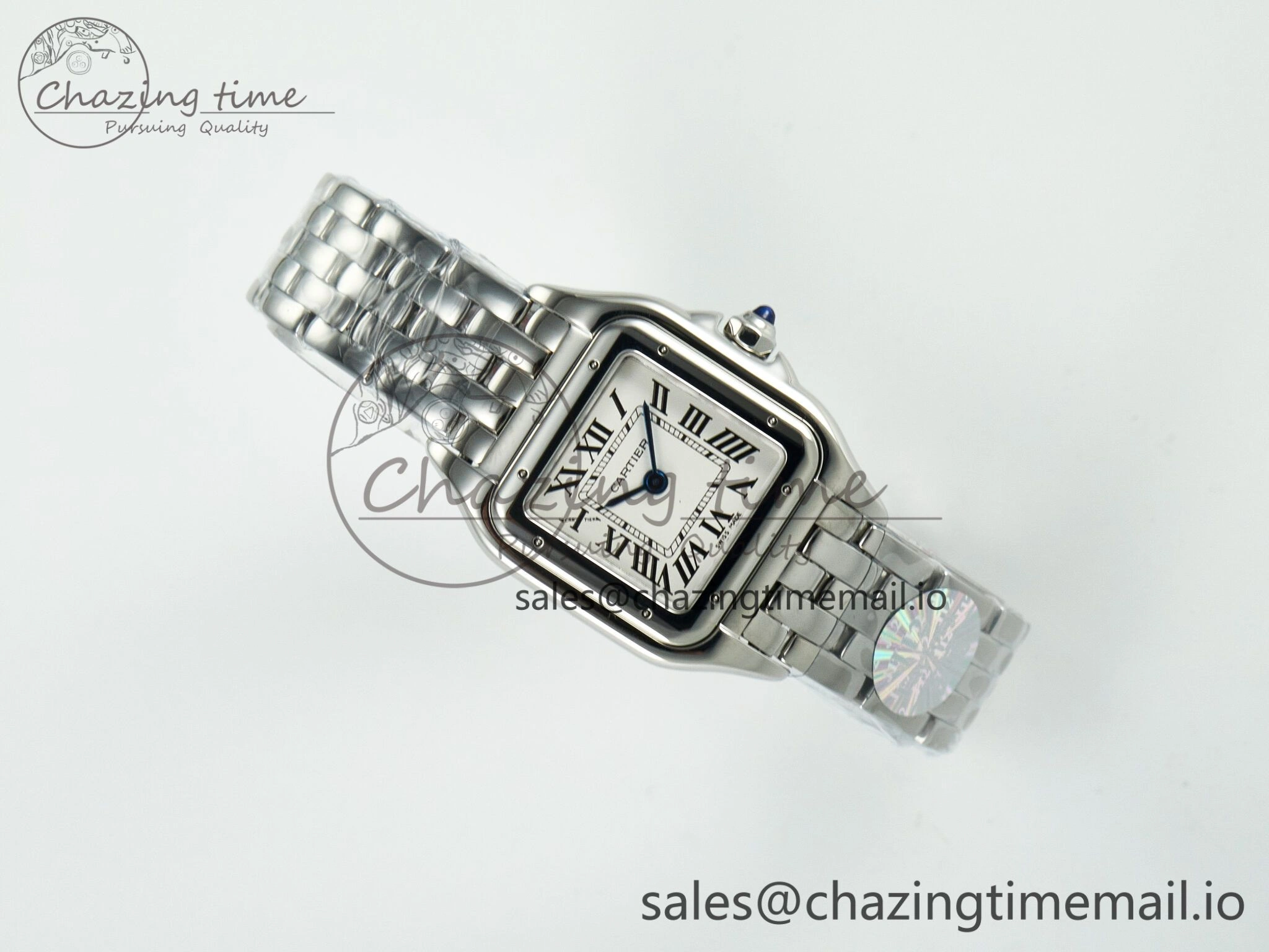 Sporty Panthère Secrete Ladies 22mm SS J12F 1:1 Best Edition White Dial on SS Bracelet Ronda Quartz 5850