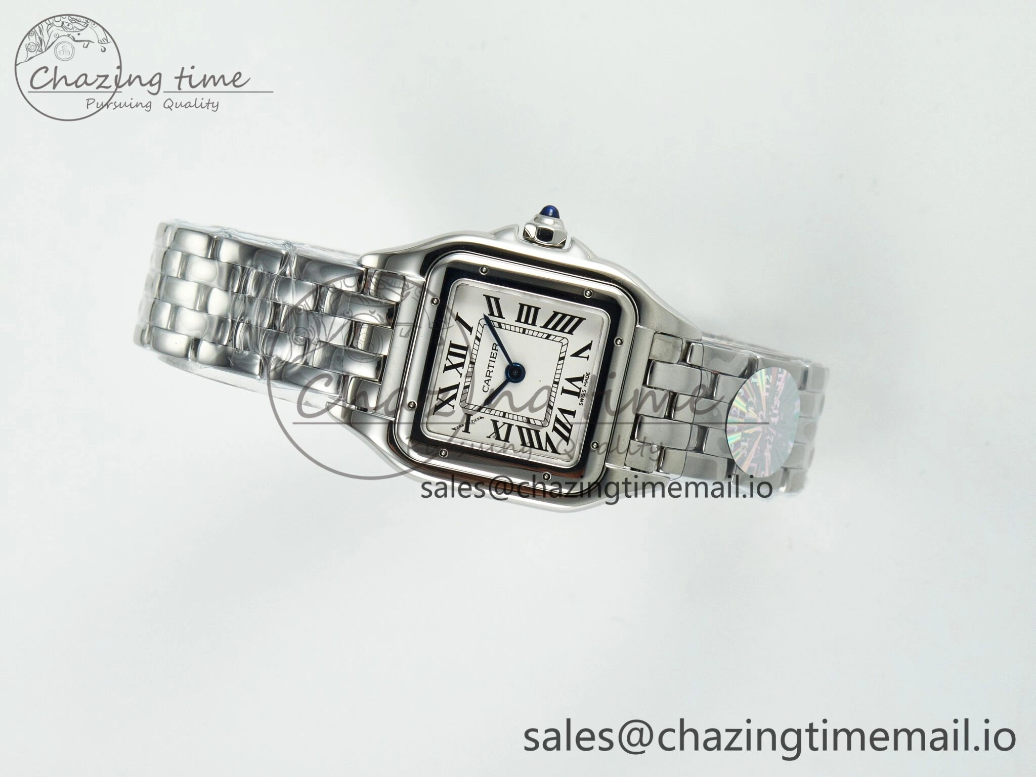 Sporty Panthère Secrete Ladies 22mm SS J12F 1:1 Best Edition White Dial on SS Bracelet Ronda Quartz 5850
