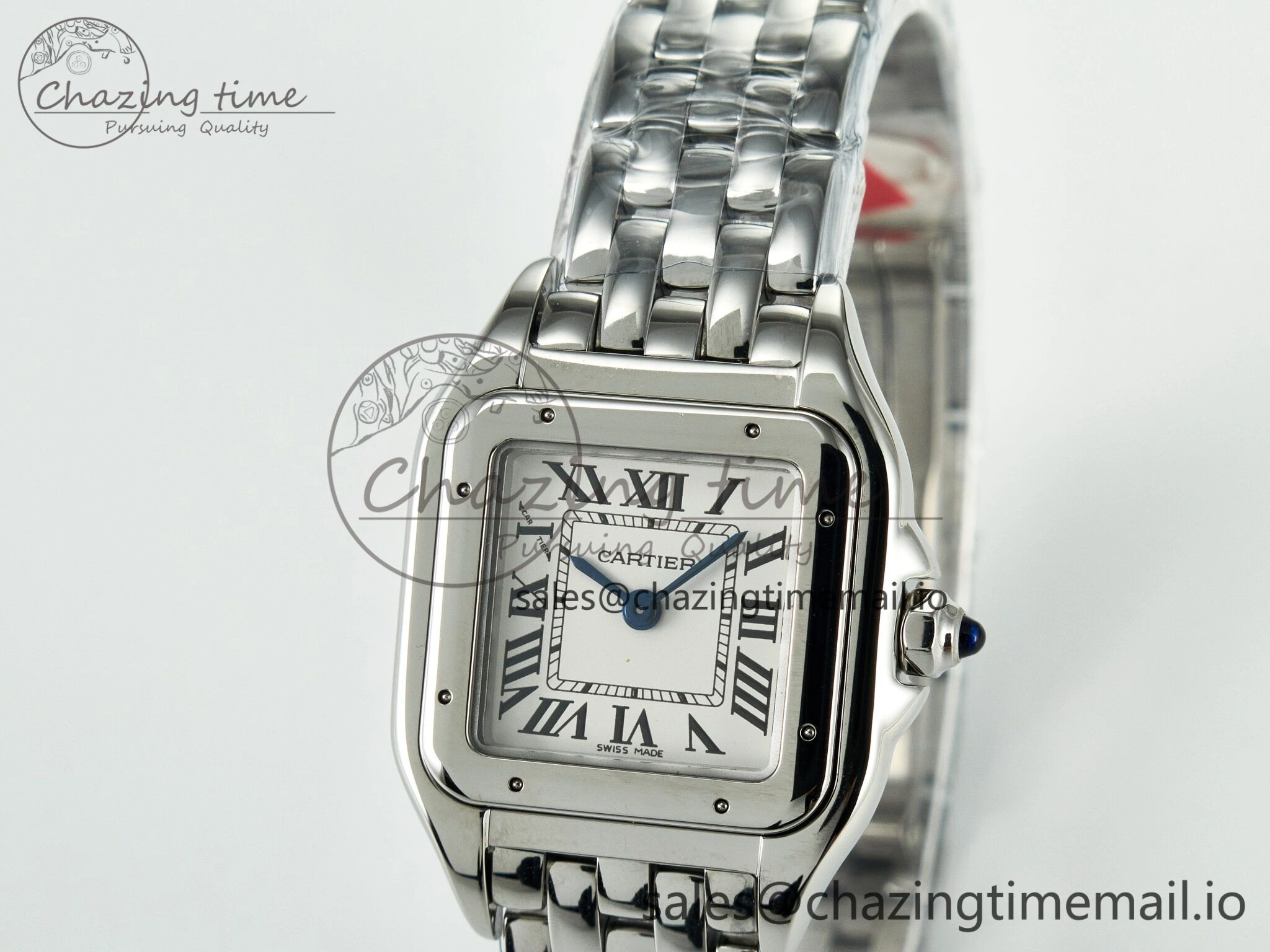 Sporty Panthère Secrete Ladies 22mm SS J12F 1:1 Best Edition White Dial on SS Bracelet Ronda Quartz 5850
