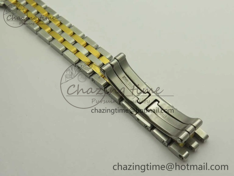 Stylish Panthère Secrete Ladies 22mm SS YG 8848F 1:1 Best Edition White Dial on SS YG Bracelet Ronda Quartz 6140