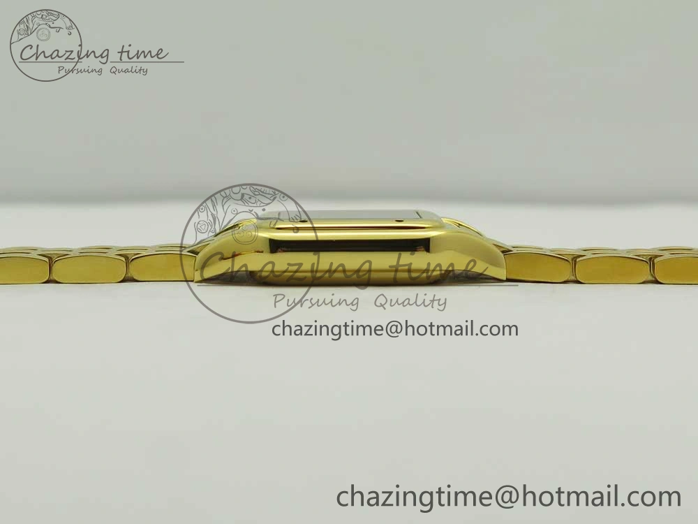 SmartChoice Panthère Secrete Ladies 22mm YG 8848F 1:1 Best Edition White Dial on YG Bracelet Ronda Quartz 10611