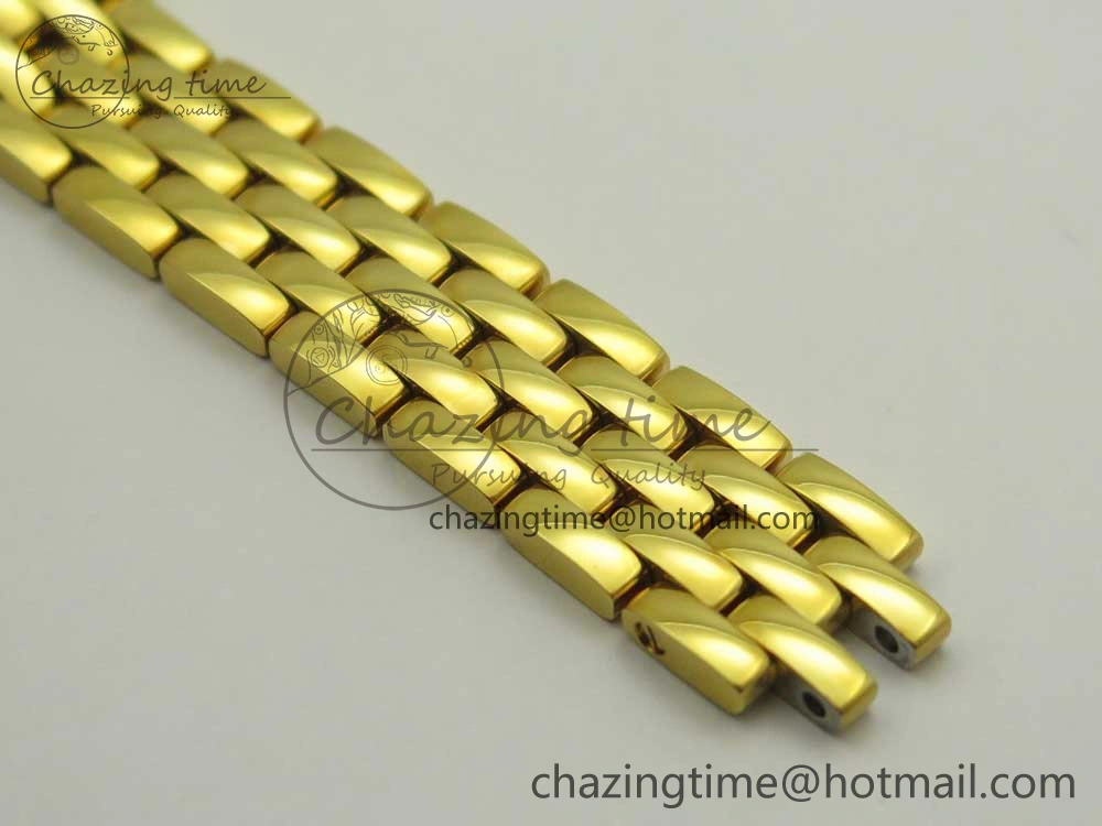 SmartChoice Panthère Secrete Ladies 22mm YG 8848F 1:1 Best Edition White Dial on YG Bracelet Ronda Quartz 10611
