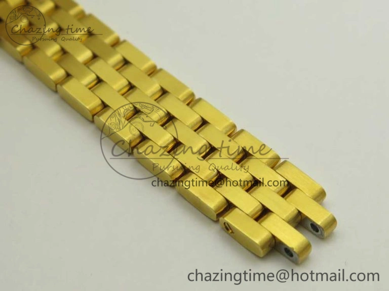 SmartChoice Panthère Secrete Ladies 22mm YG 8848F 1:1 Best Edition White Dial on YG Bracelet Ronda Quartz 10611
