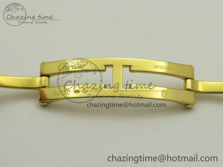 SmartChoice Panthère Secrete Ladies 22mm YG 8848F 1:1 Best Edition White Dial on YG Bracelet Ronda Quartz 10611