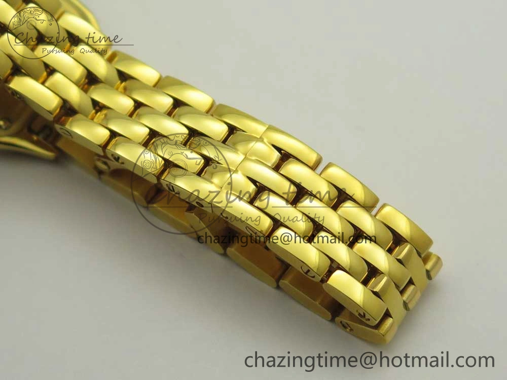SmartChoice Panthère Secrete Ladies 22mm YG 8848F 1:1 Best Edition White Dial on YG Bracelet Ronda Quartz 10611