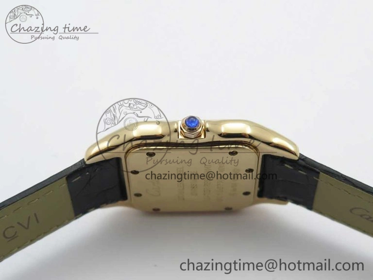 Panthère Secrete Ladies 27mm RG 8848F 1:1 Best Edition White Dial Diamonds Bezel on Black Croco Strap Ronda Quartz Lightweight 10618