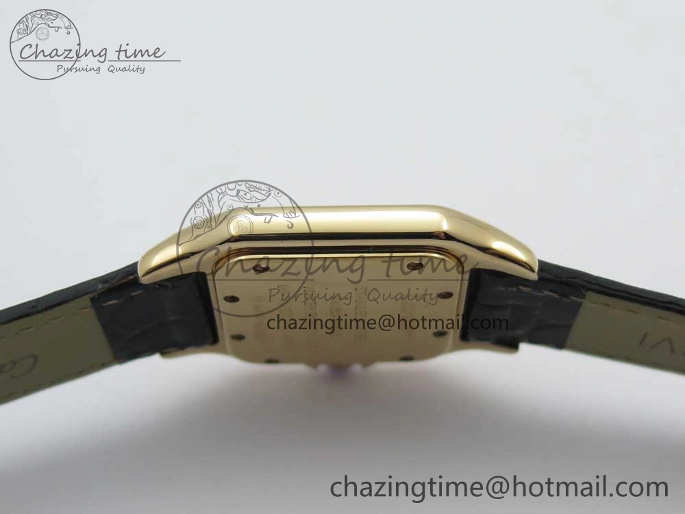 Panthère Secrete Ladies 27mm RG 8848F 1:1 Best Edition White Dial on Black Croco Strap Ronda Quartz Effortless 10622