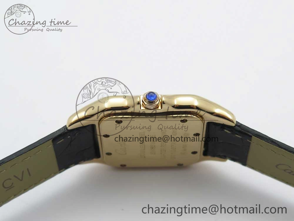 Panthère Secrete Ladies 27mm RG 8848F 1:1 Best Edition White Dial on Black Croco Strap Ronda Quartz Effortless 10622
