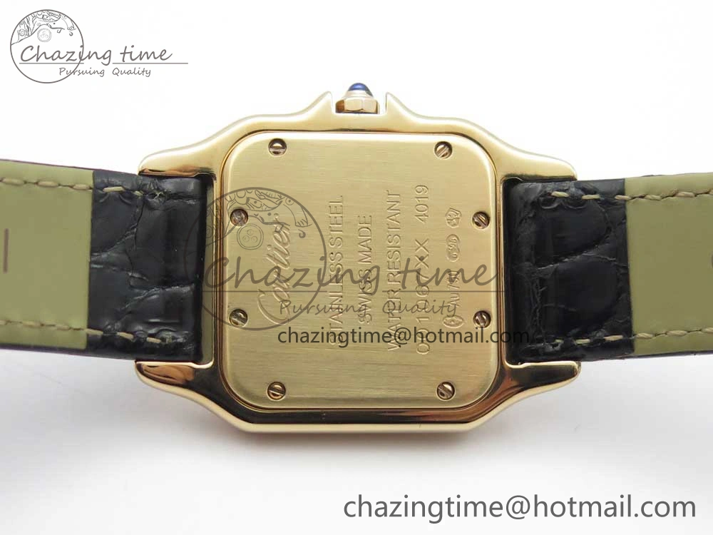 Panthère Secrete Ladies 27mm RG 8848F 1:1 Best Edition White Dial on Black Croco Strap Ronda Quartz Effortless 10622