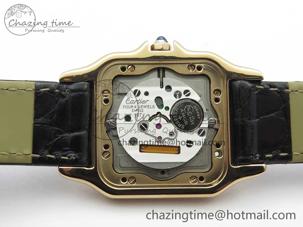 Panthère Secrete Ladies 27mm RG 8848F 1:1 Best Edition White Dial on Black Croco Strap Ronda Quartz Effortless 10622