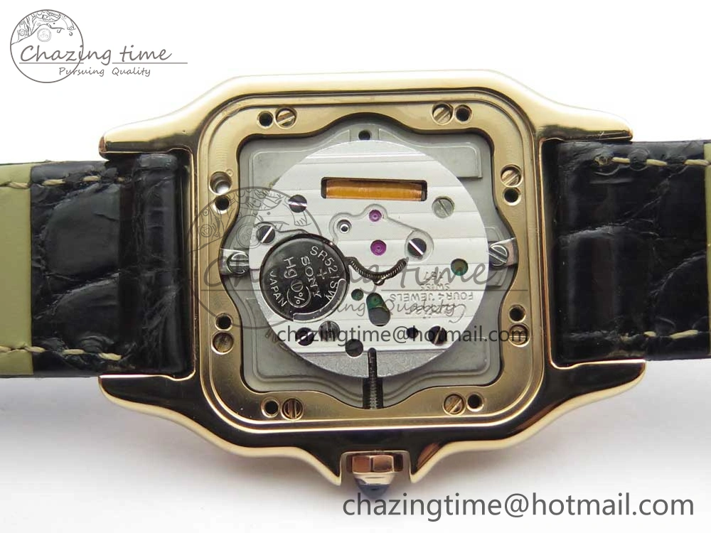 Panthère Secrete Ladies 27mm RG 8848F 1:1 Best Edition White Dial on Black Croco Strap Ronda Quartz Effortless 10622