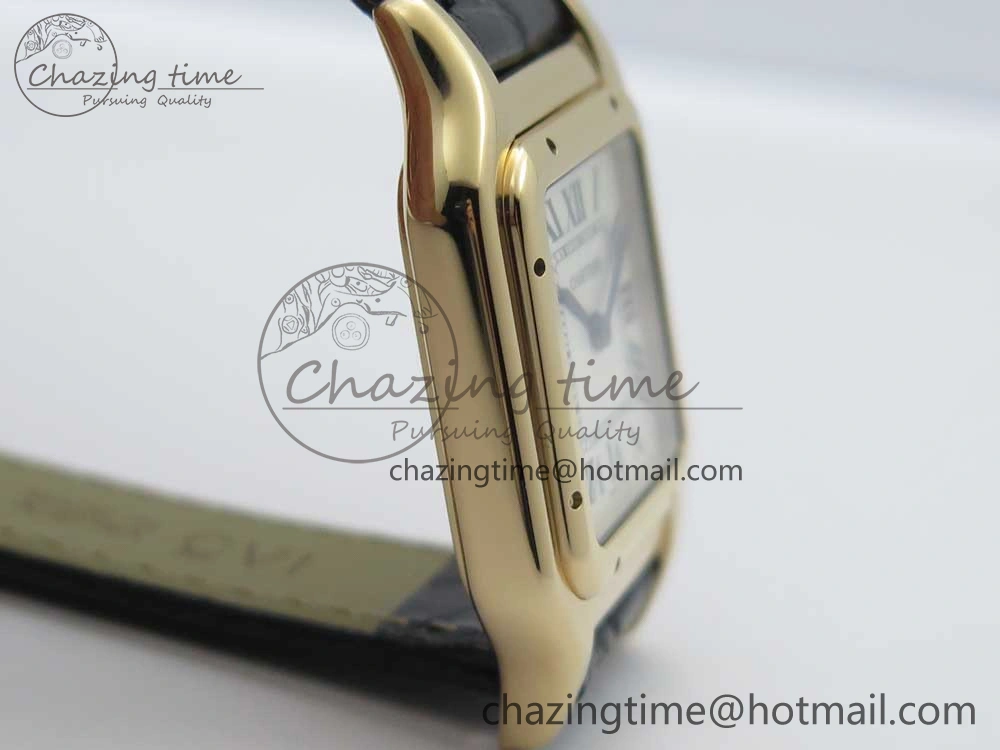 Panthère Secrete Ladies 27mm RG 8848F 1:1 Best Edition White Dial on Black Croco Strap Ronda Quartz Effortless 10622