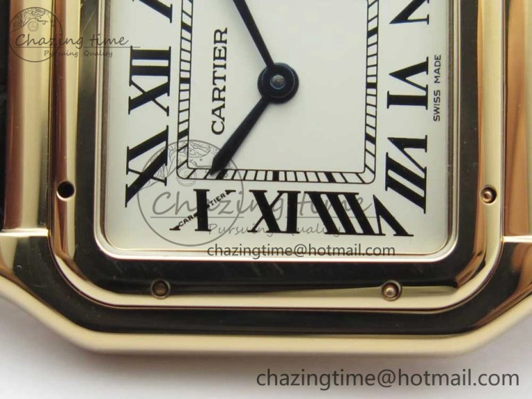 Panthère Secrete Ladies 27mm RG 8848F 1:1 Best Edition White Dial on Black Croco Strap Ronda Quartz Effortless 10622