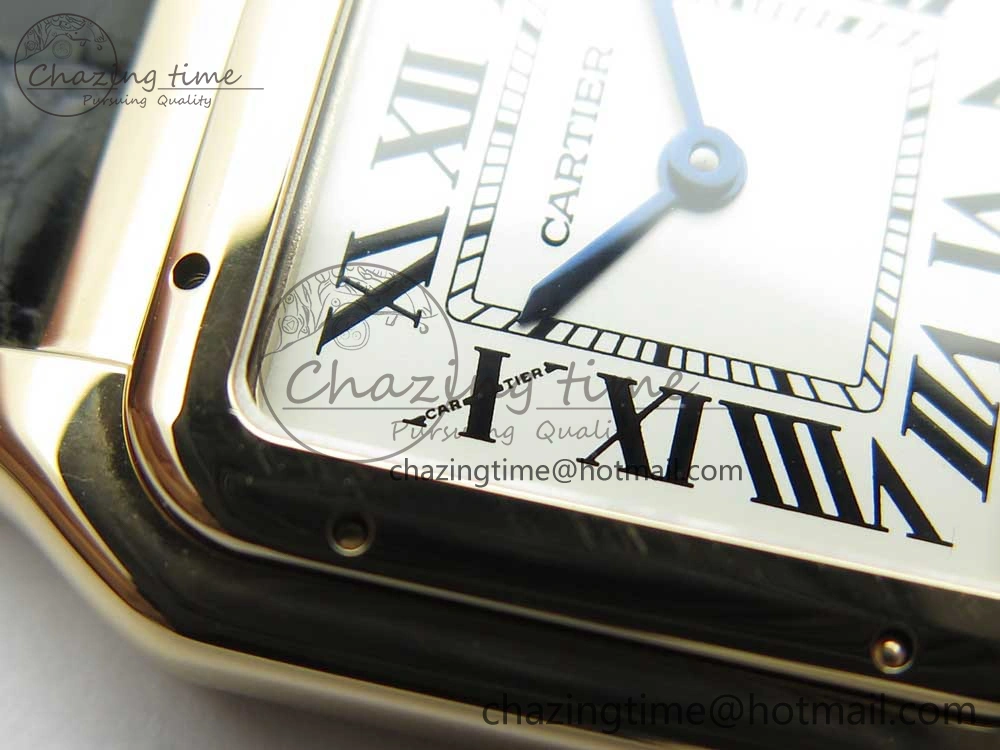 Panthère Secrete Ladies 27mm RG 8848F 1:1 Best Edition White Dial on Black Croco Strap Ronda Quartz Effortless 10622