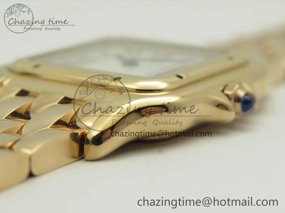Panthère Secrete Ladies 27mm RG 8848F 1:1 Best Edition White Dial on RG Bracelet Ronda Quartz Attractive 10607