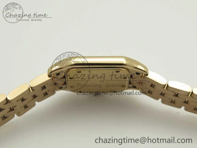 Panthère Secrete Ladies 27mm RG 8848F 1:1 Best Edition White Dial on RG Bracelet Ronda Quartz Attractive 10607