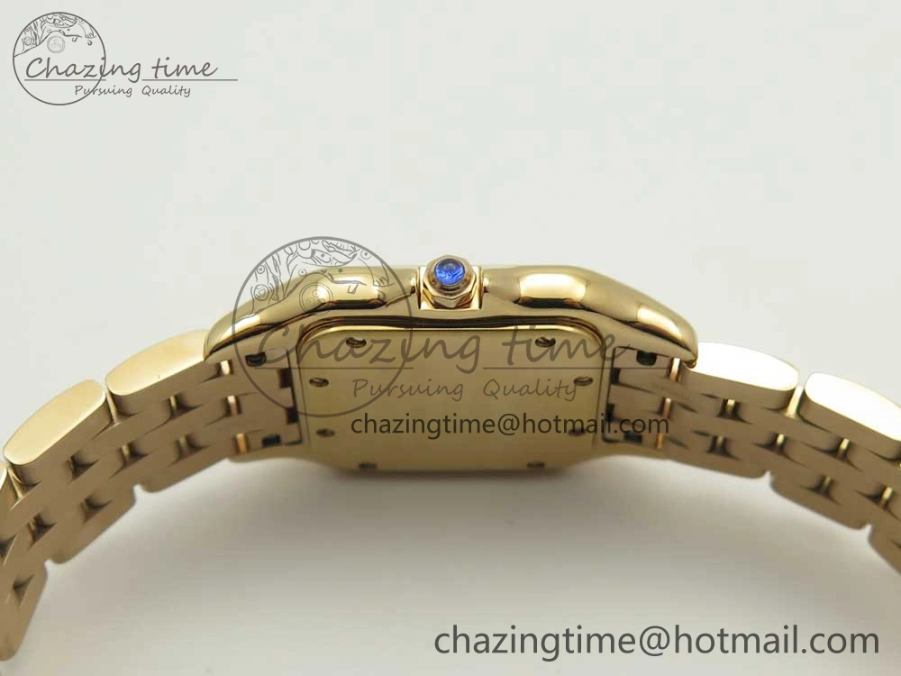 Panthère Secrete Ladies 27mm RG 8848F 1:1 Best Edition White Dial on RG Bracelet Ronda Quartz Attractive 10607