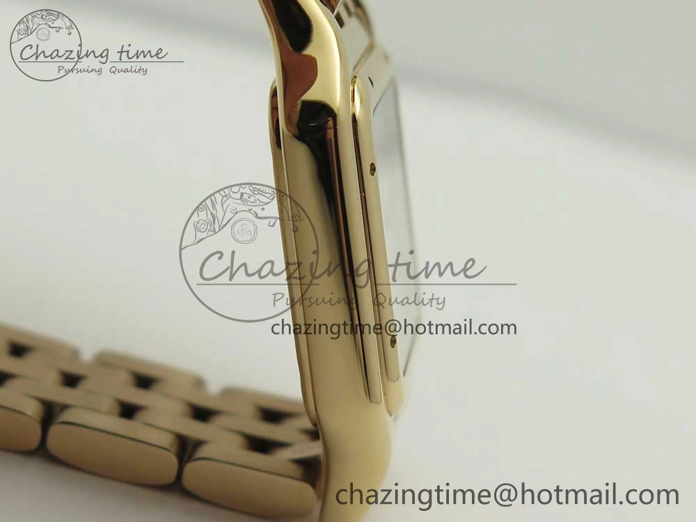 Panthère Secrete Ladies 27mm RG 8848F 1:1 Best Edition White Dial on RG Bracelet Ronda Quartz Attractive 10607