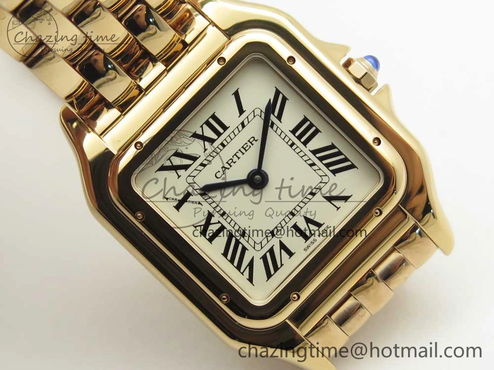 Panthère Secrete Ladies 27mm RG 8848F 1:1 Best Edition White Dial on RG Bracelet Ronda Quartz Attractive 10607