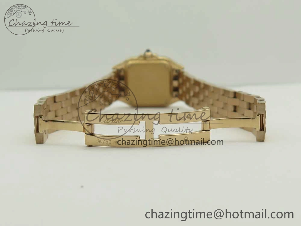Panthère Secrete Ladies 27mm RG 8848F 1:1 Best Edition White Dial on RG Bracelet Ronda Quartz Attractive 10607