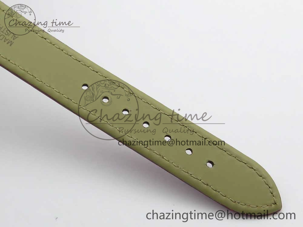 Chic Panthère Secrete Ladies 27mm RG 8848F 1:1 Best Edition White Dial on Red Croco Strap Ronda Quartz 6154