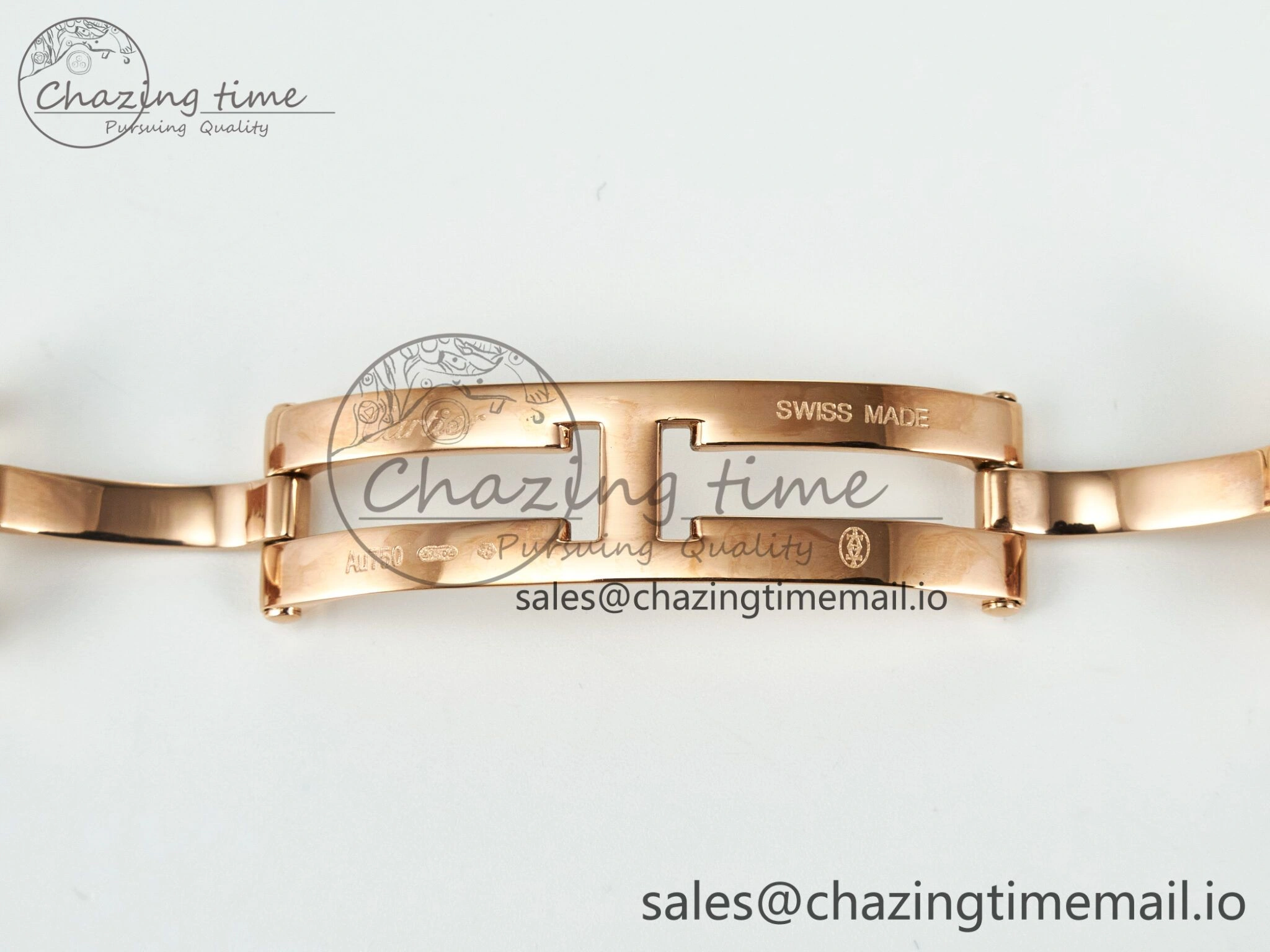 RelaxedFit Panthère Secrete Ladies 27mm RG J12F 1:1 Best Edition White Dial Diamonds Bezel on RG Bracelet Ronda Quartz 5852