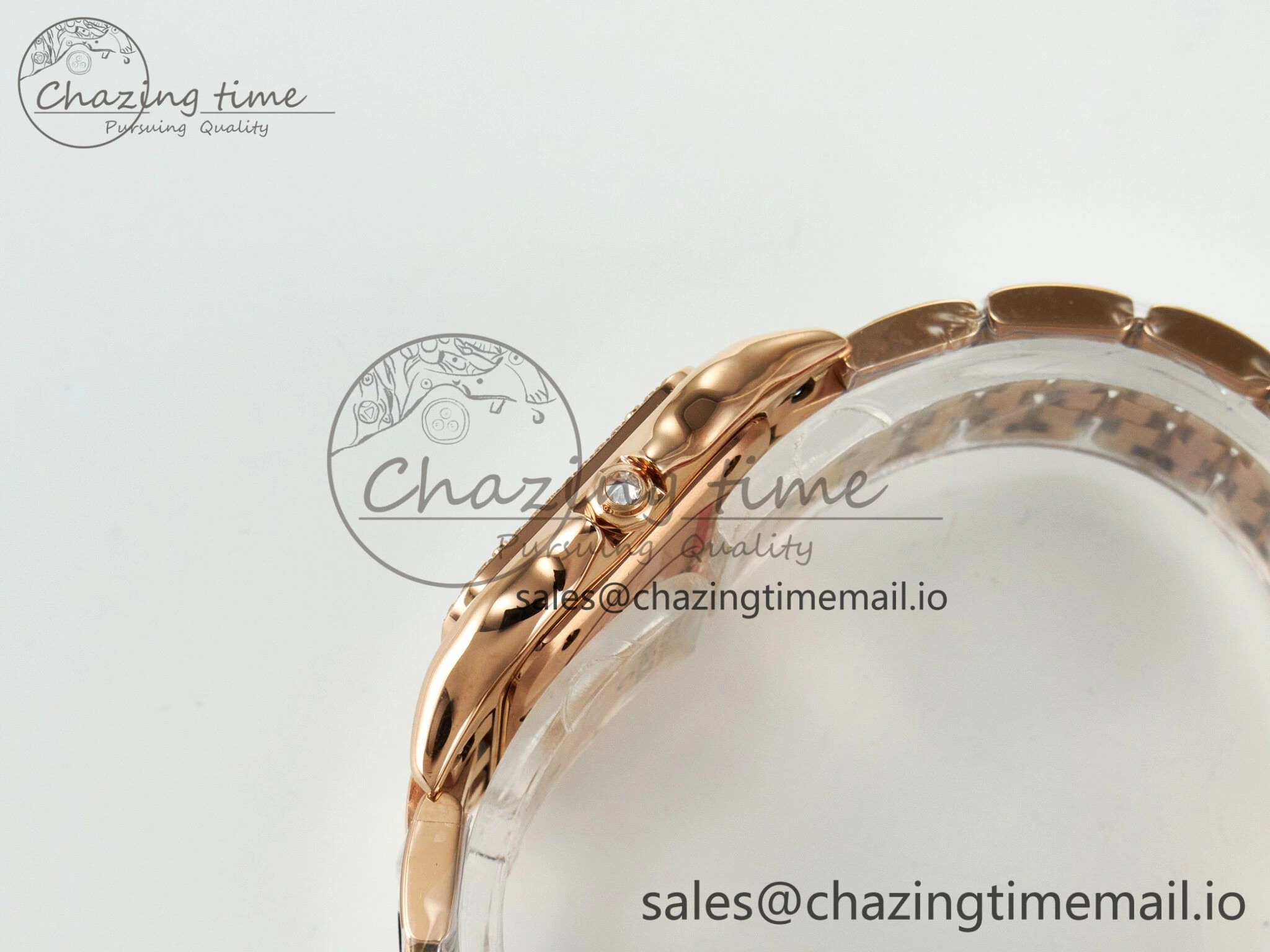 Panthère Secrete Ladies 27mm RG J12F 1:1 Best Edition White Dial on RG Bracelet Ronda Quartz Unique 5849