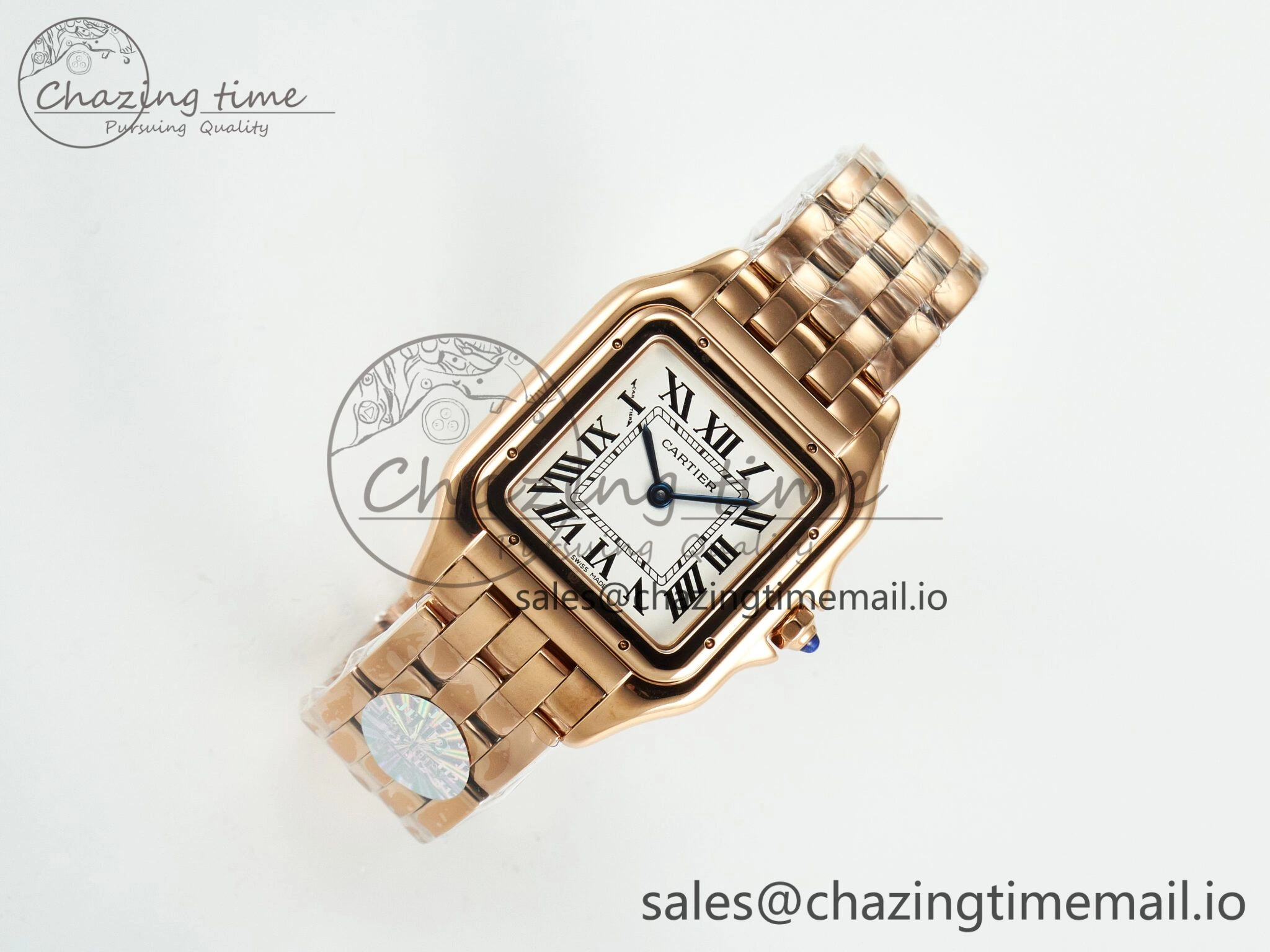 Panthère Secrete Ladies 27mm RG J12F 1:1 Best Edition White Dial on RG Bracelet Ronda Quartz Unique 5849