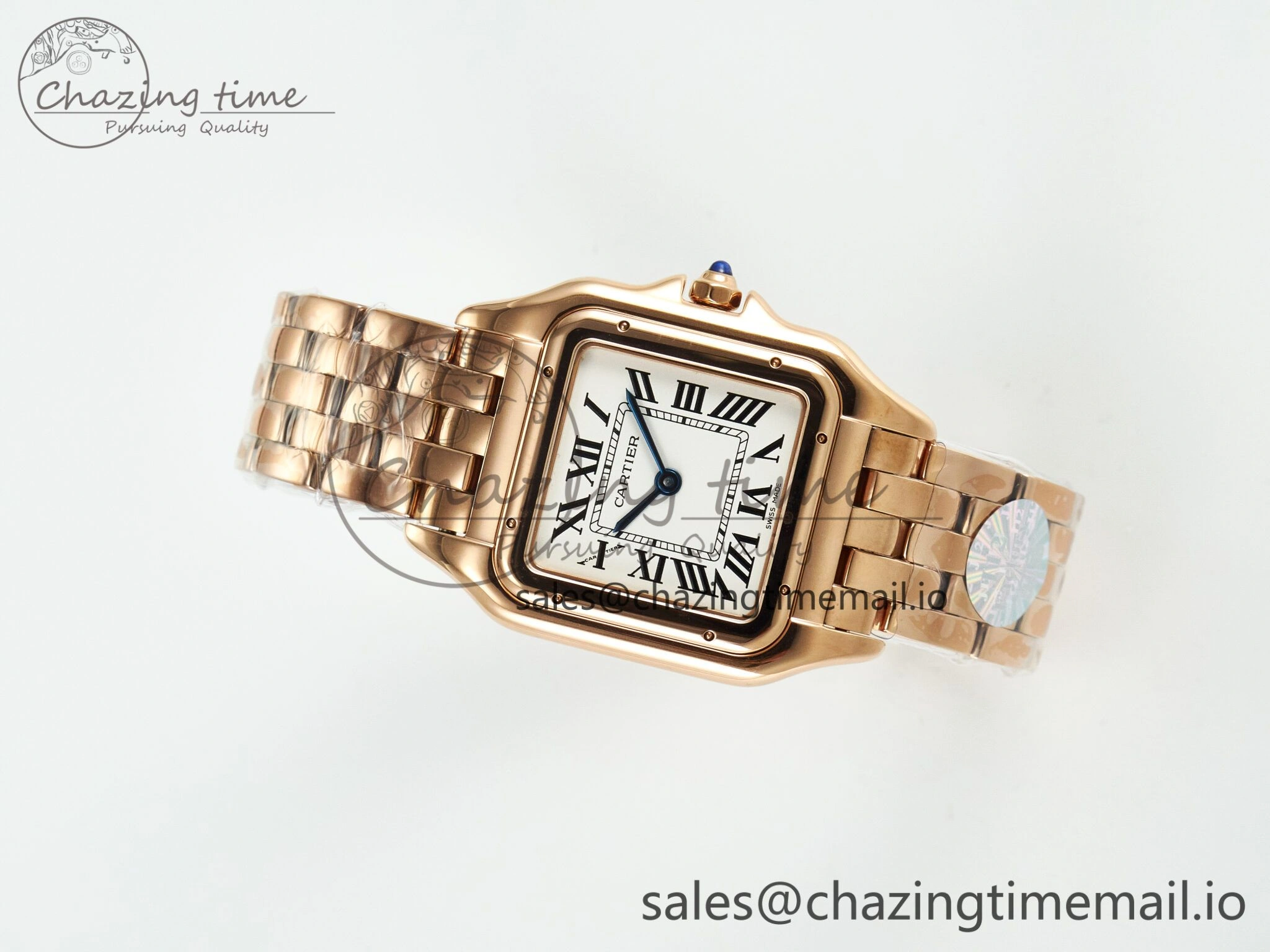 Panthère Secrete Ladies 27mm RG J12F 1:1 Best Edition White Dial on RG Bracelet Ronda Quartz Unique 5849