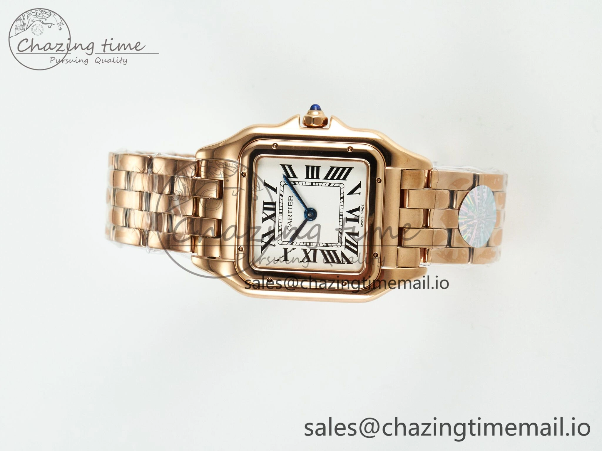 Panthère Secrete Ladies 27mm RG J12F 1:1 Best Edition White Dial on RG Bracelet Ronda Quartz Unique 5849