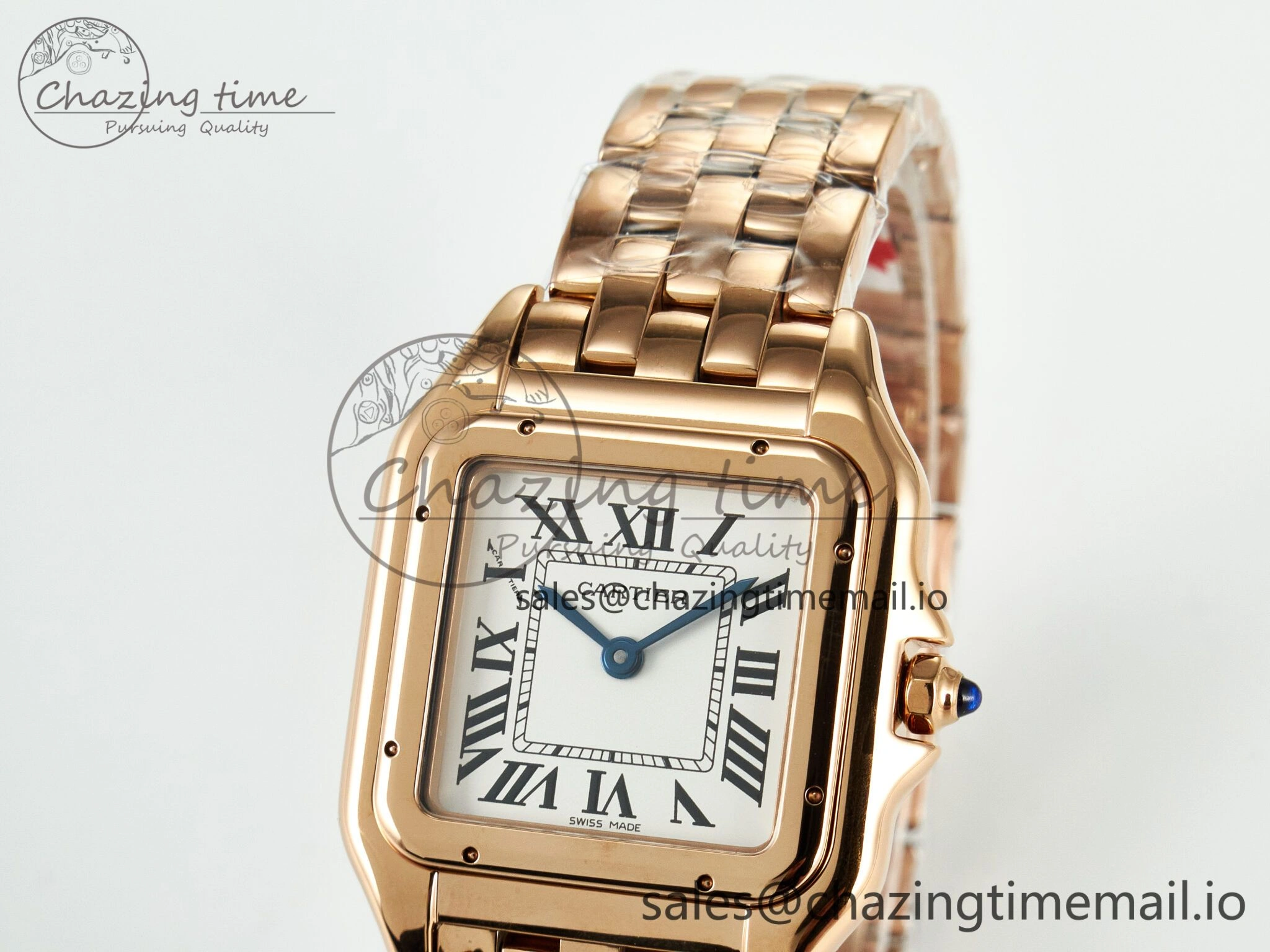 Panthère Secrete Ladies 27mm RG J12F 1:1 Best Edition White Dial on RG Bracelet Ronda Quartz Unique 5849