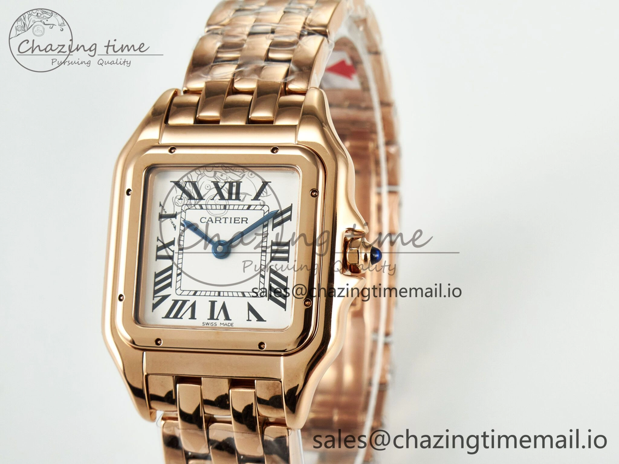 Panthère Secrete Ladies 27mm RG J12F 1:1 Best Edition White Dial on RG Bracelet Ronda Quartz Unique 5849