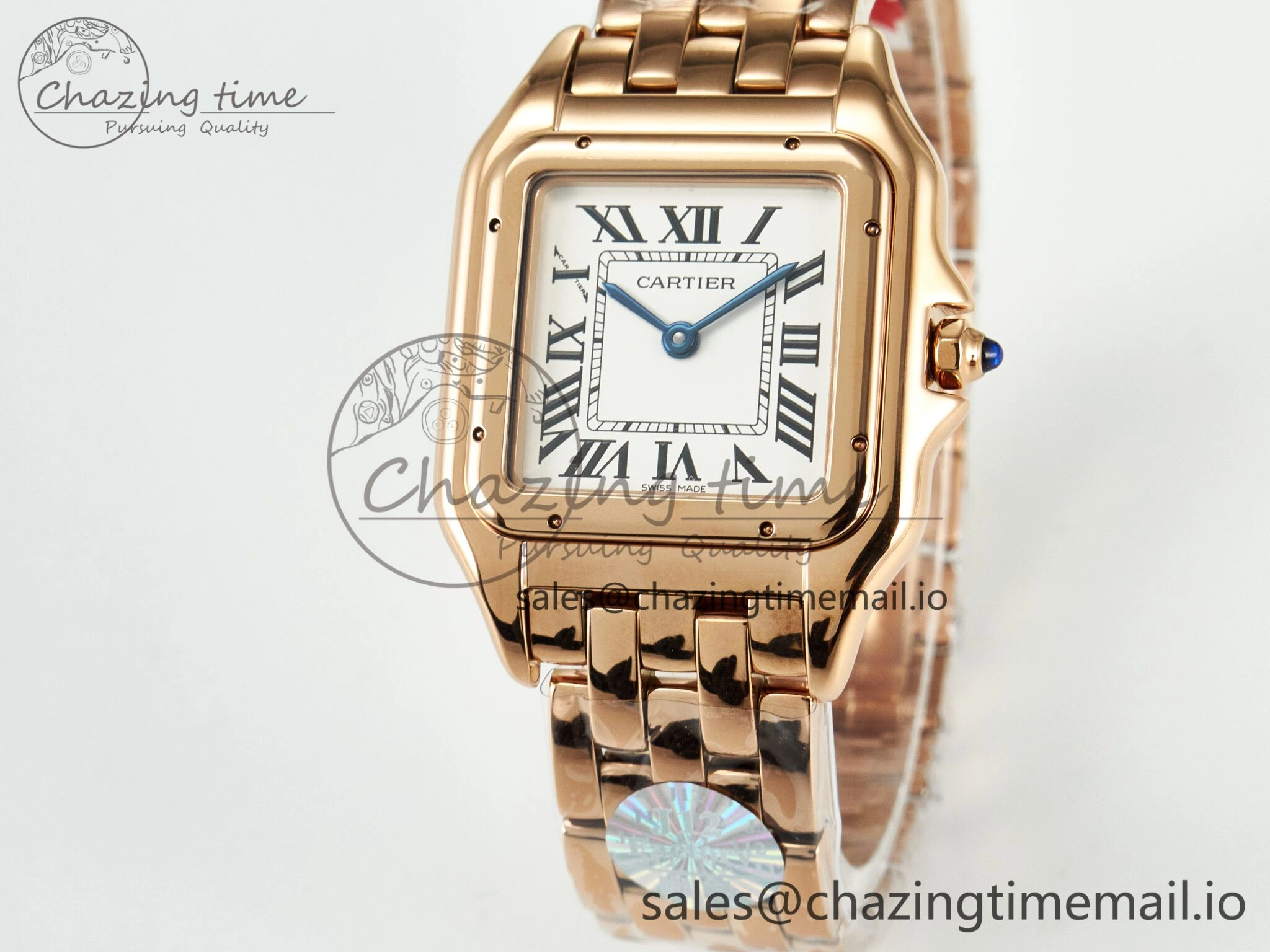 Panthère Secrete Ladies 27mm RG J12F 1:1 Best Edition White Dial on RG Bracelet Ronda Quartz Unique 5849