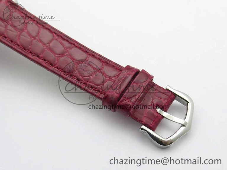 Panthère Secrete Ladies 27mm SS 8848F 1:1 Best Edition White Dial Diamonds Bezel on Red Croco Strap Ronda Quartz GoAnywhere 10623