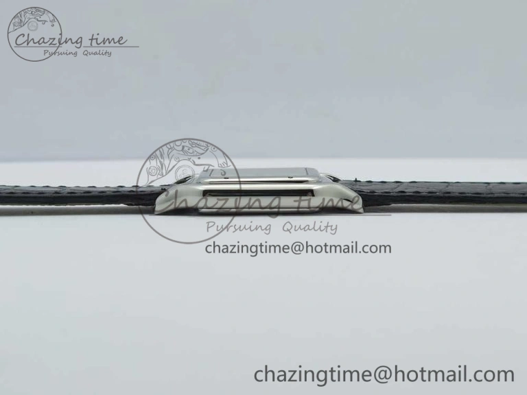 Breathable Panthère Secrete Ladies 27mm SS 8848F 1:1 Best Edition White Dial on Black Croco Strap Ronda Quartz 10626