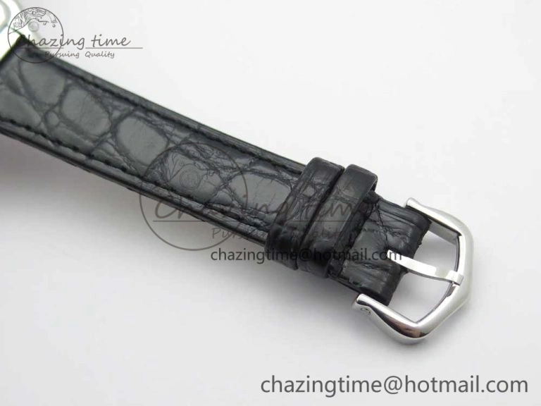 Breathable Panthère Secrete Ladies 27mm SS 8848F 1:1 Best Edition White Dial on Black Croco Strap Ronda Quartz 10626