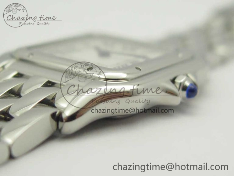 UrbanStyle Panthère Secrete Ladies 27mm SS 8848F 1:1 Best Edition White Dial on SS Bracelet Ronda Quartz 10658