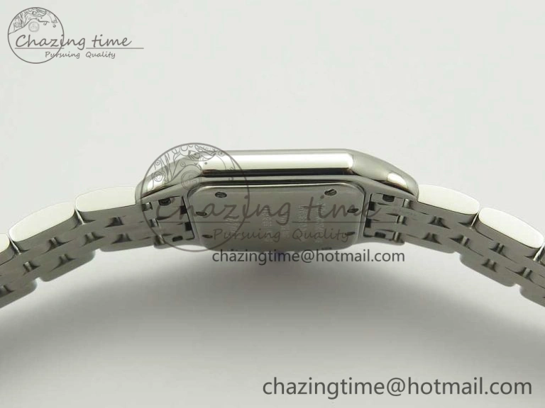 UrbanStyle Panthère Secrete Ladies 27mm SS 8848F 1:1 Best Edition White Dial on SS Bracelet Ronda Quartz 10658